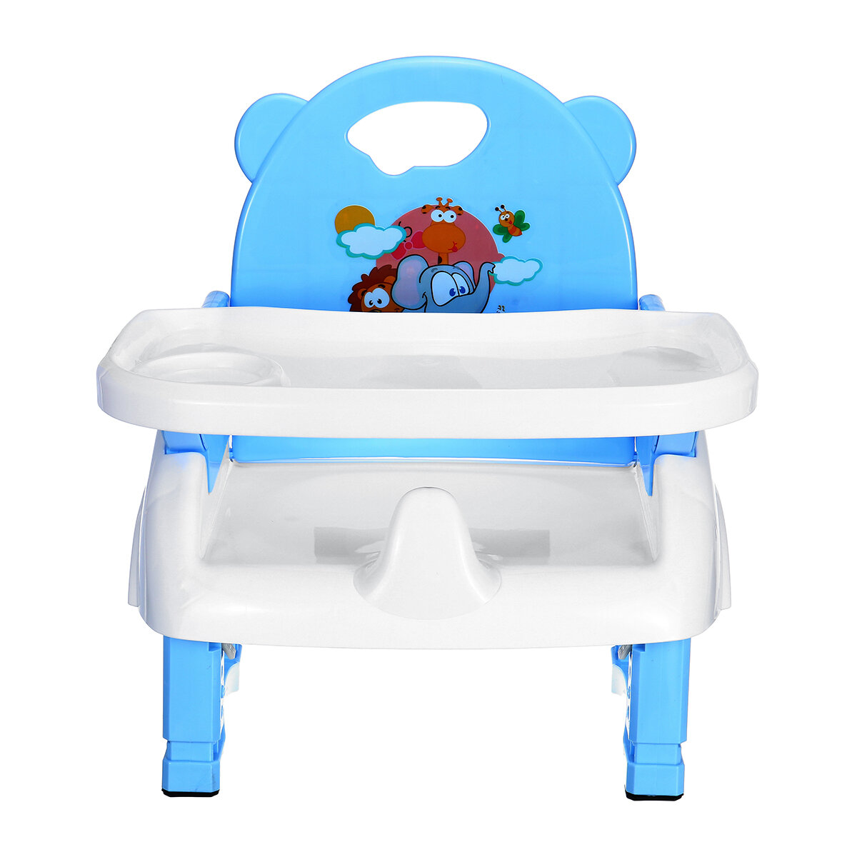Image of 4 in1 Adjustable Baby Chairs Feeding Dining Table Seat Belt Dinner Plate Mat