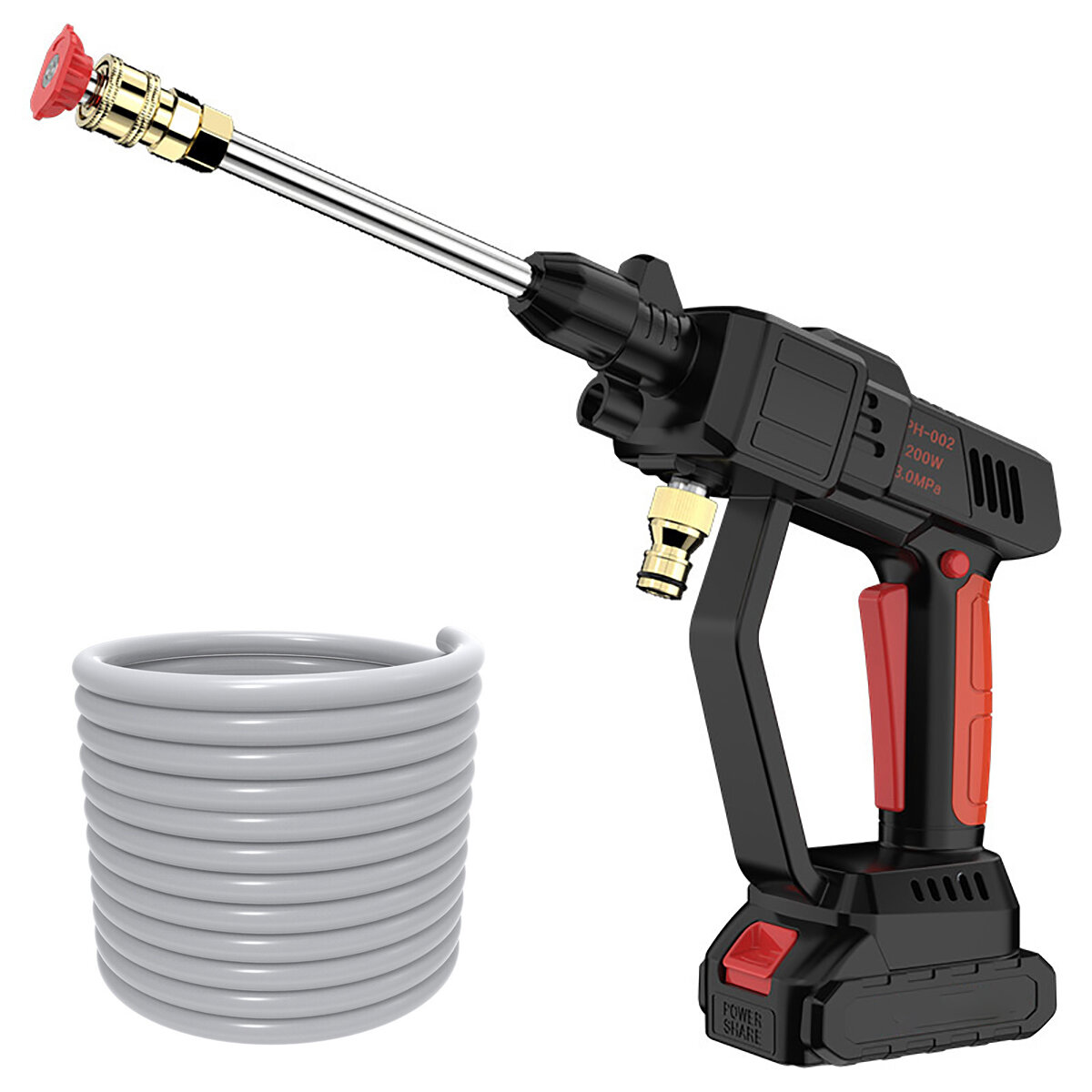 Image of 40V Electric Cordless Pressure Cleaner Washer Guns Water Hose Cleaning With Battery