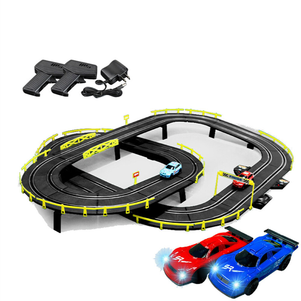 Image of 41/46/7m Electric RC Car Track Simulated Racing Slot Set Two Vehicles Kid Children Toys Xmas Gift