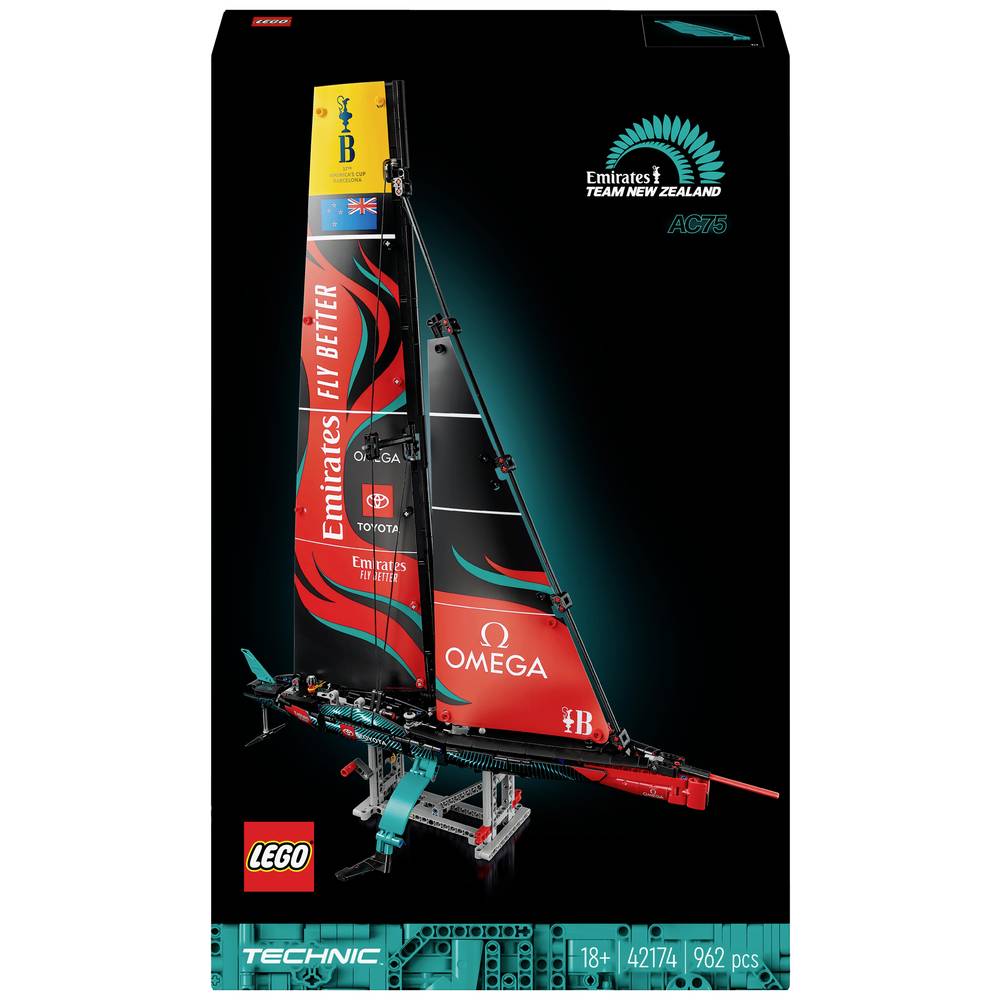 Image of 42174 LEGOÂ® TECHNIC Emirates Team New Zealand AC75 racing yacht