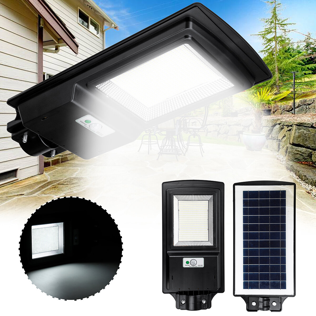Image of 462LED Solar Street Light Sensor Induction Wall Lamp Garden Outdoor Lighting