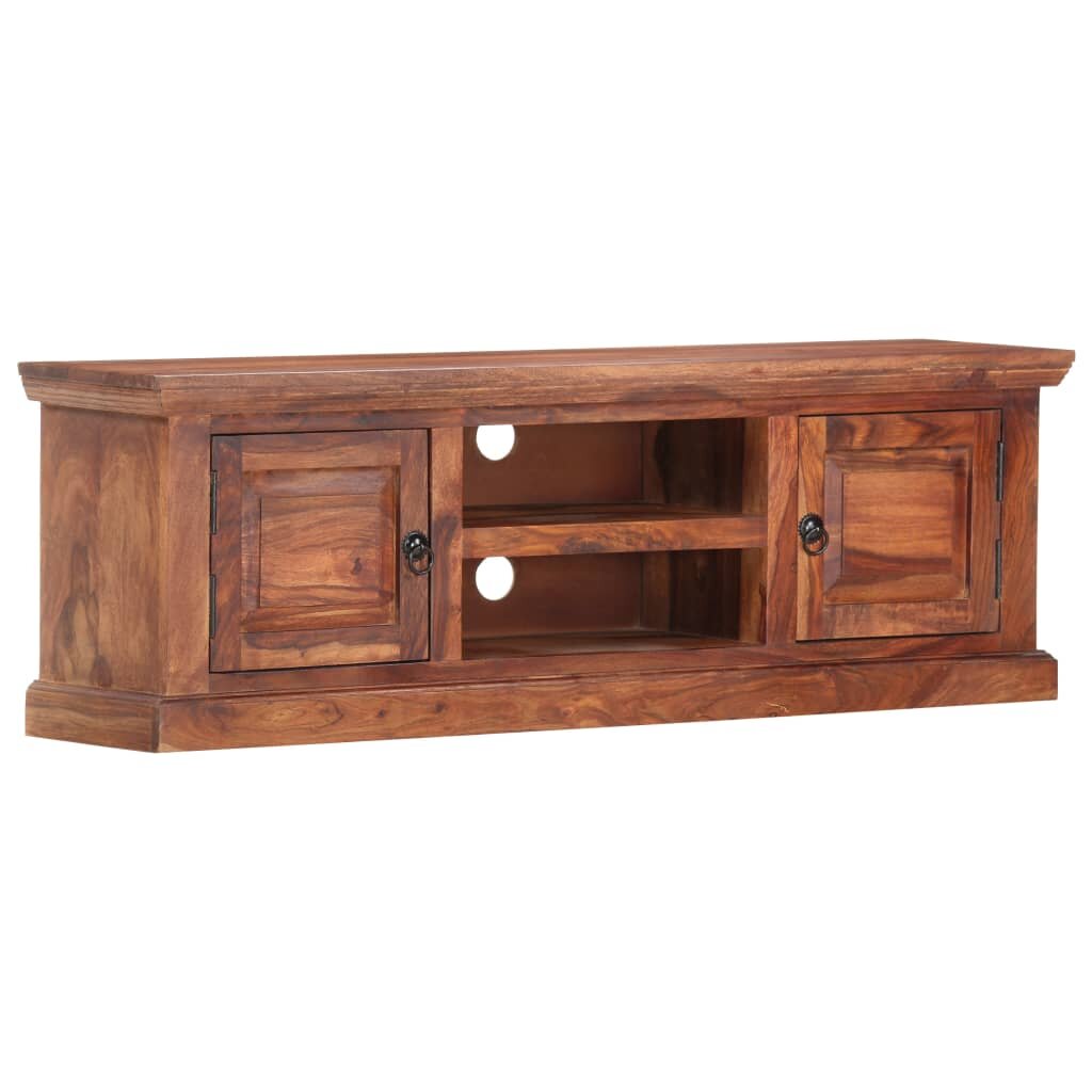 Image of 472"x118"x157" TV Cabinet Media Console Table with Storage Shelves and Cabinets Solid Sheesham Wood
