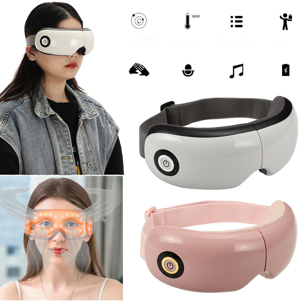Image of 4D Eye Massager 3 Modes USB Electric 180° Foldable Eye Care Massage Shiatsu Massage Music Rhythm Eyes Protector