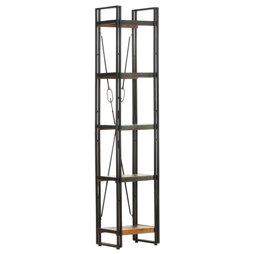 Image of 5-Tier Bookcase 157"x118"x709" Solid Reclaimed Wood