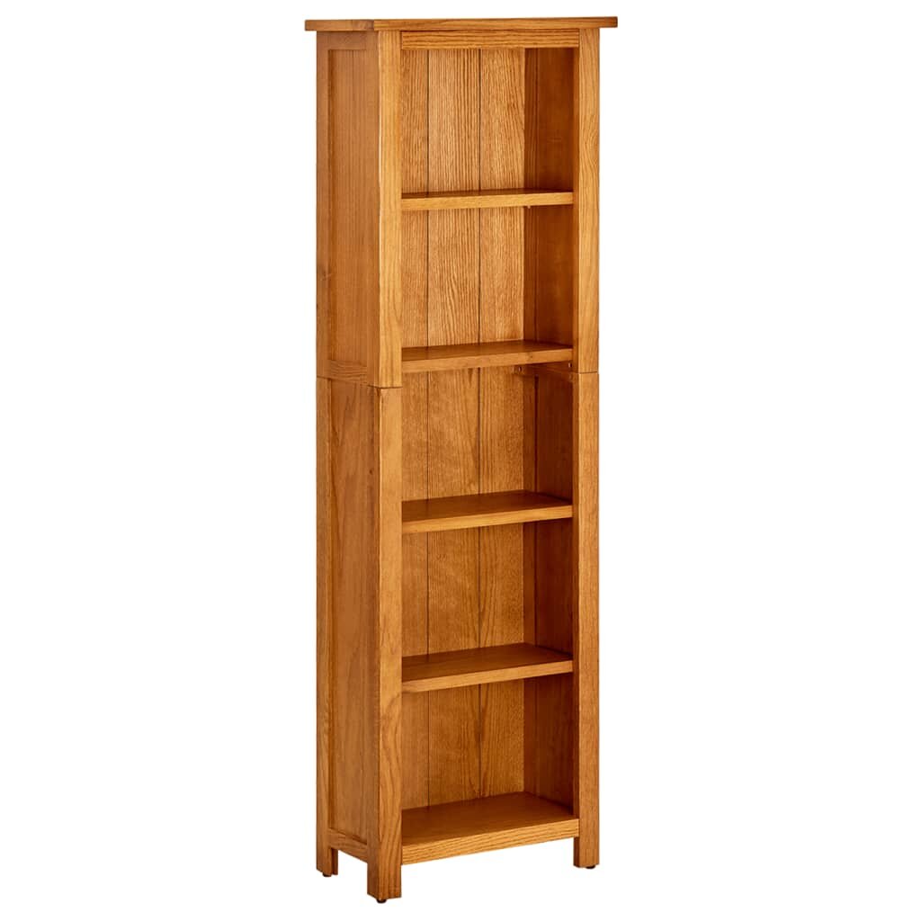 Image of 5-Tier Bookcase 177"x86"x551" Solid Oak Wood