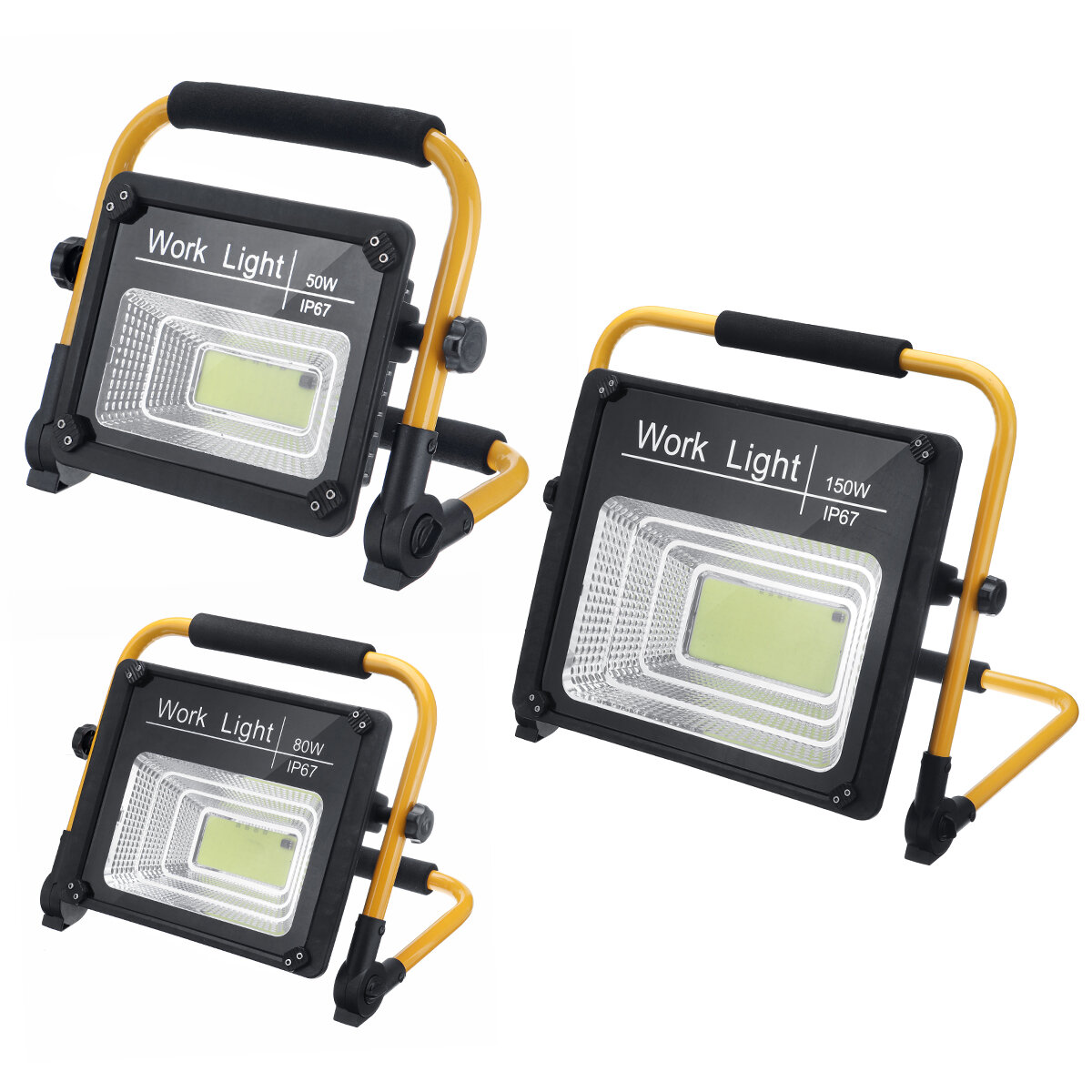 Image of 50/80/150W LED Outside Wall Light Garden Security Flood Light IP67Remote Control