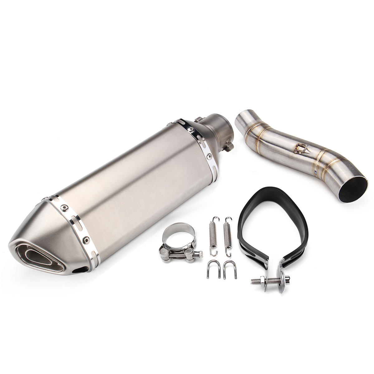 Image of 51mm Exhaust Muffler Pipe Slip On Link Middle Pipe For Honda CBR300R CB300F