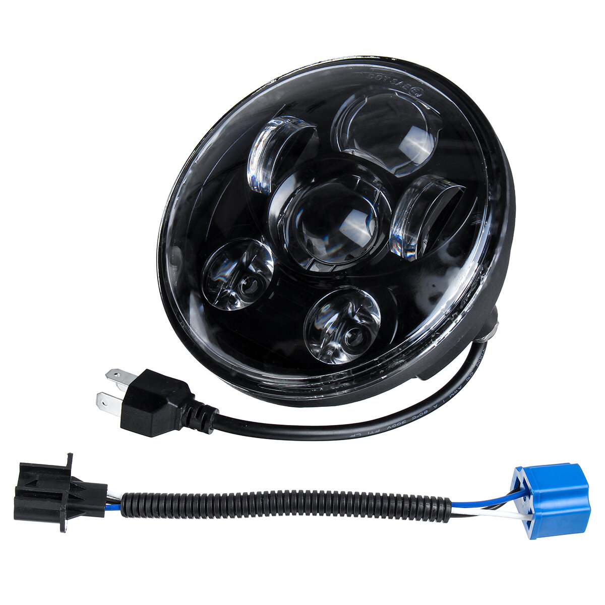 Image of 575 Inch H4 H13 Motorcycle LED Headlights Sealed Projector Hi-Lo Beam Head Lamp For Harley