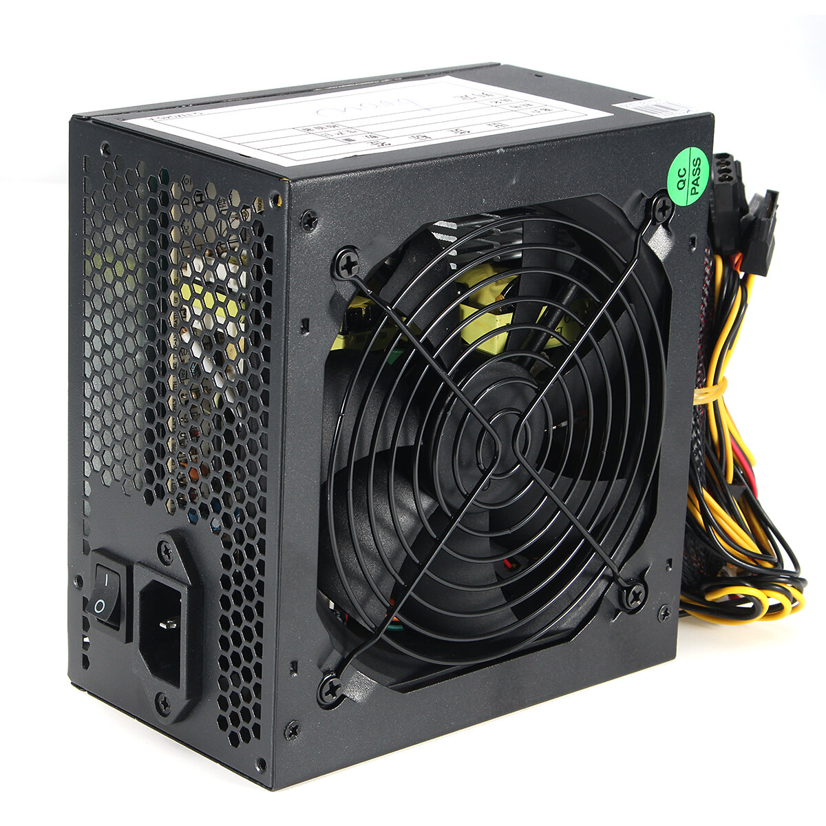 Image of 600W PC Power Supply Quiet ATX 12V 24Pins 12CM Cooling Fan Desktop Computer Power Supply Gaming PSU for AMD Intel