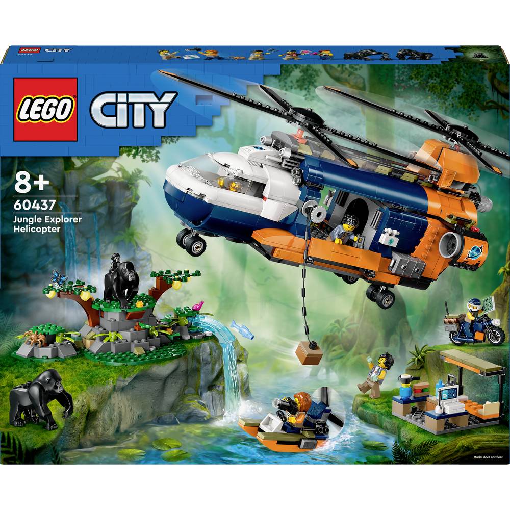 Image of 60437 LEGOÂ® CITY Jungle researcher helicopter