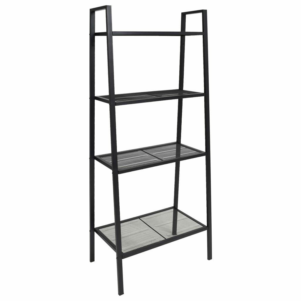 Image of 62x355x148cm 4 Tiers Ladder Design Bookcase Storage Rack Display Rack Metal for Livingroom Kitchen Bathroom
