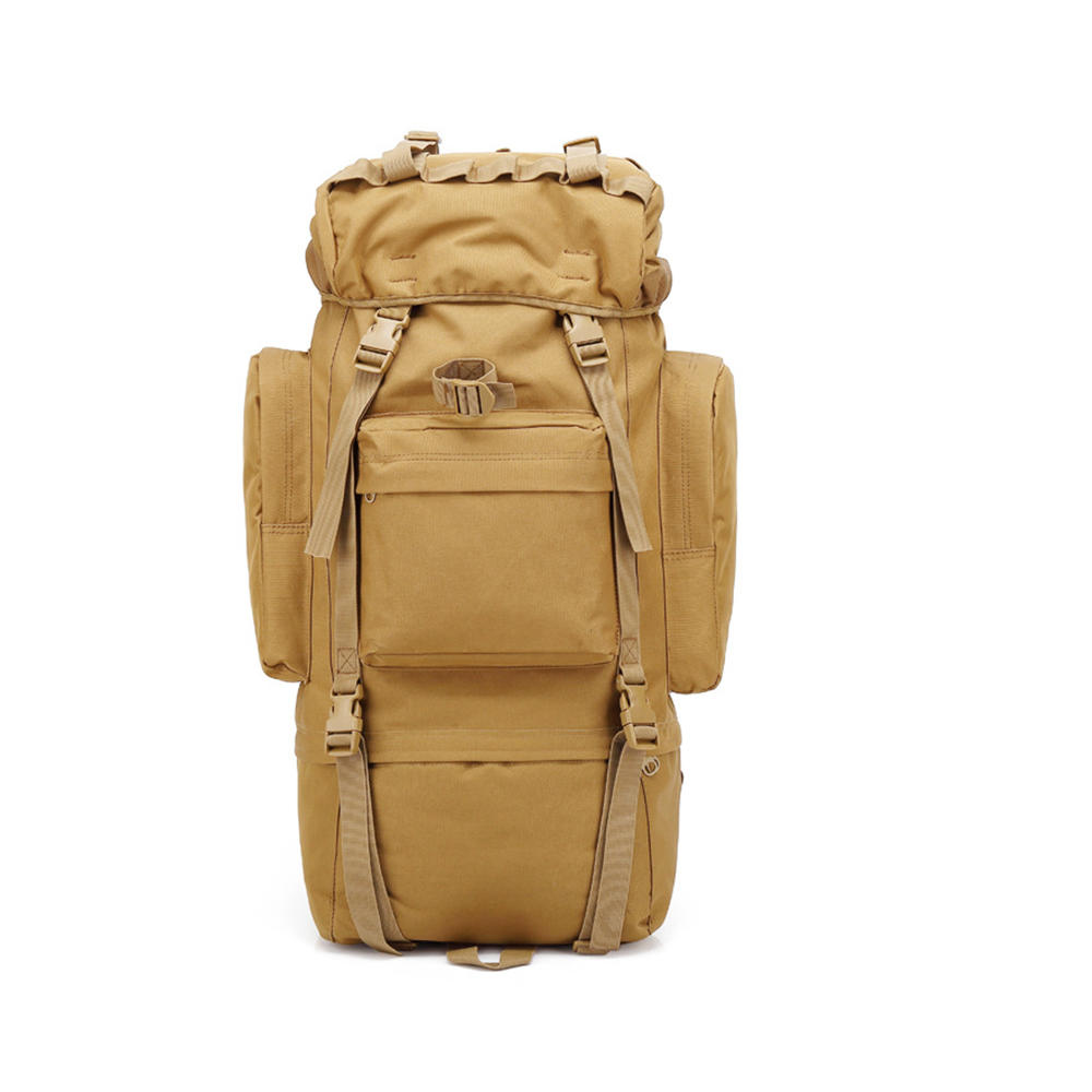 Image of 65L Outdoor Tactical Molle Backpack Rucksack Waterproof 900D Nylon Shoulder Bag Camping Hiking Trekking
