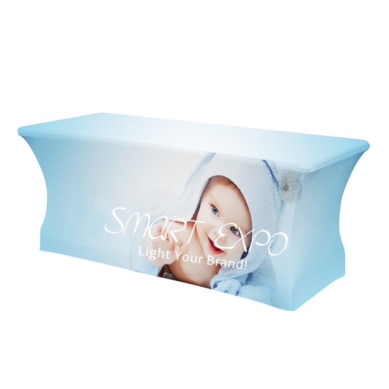 Image of 6ft High Definition Stretch Table Throw Retail Supplies for Trade Show Counter Display