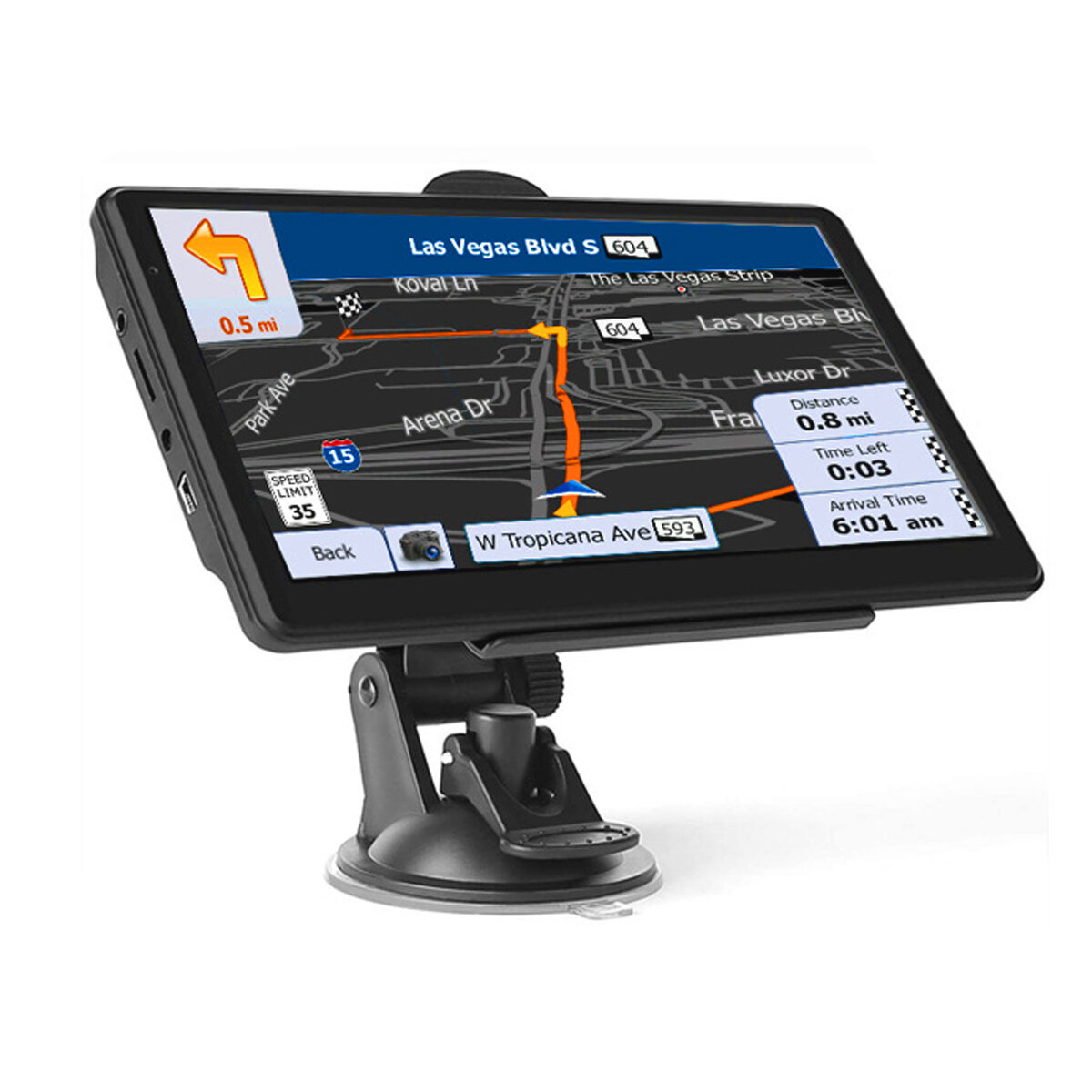 Image of 7 Inch 256M+8G Multi-functional Car GPS Navigation Touch Screen Voice Reminder Free Update MP3 & MP4 Player