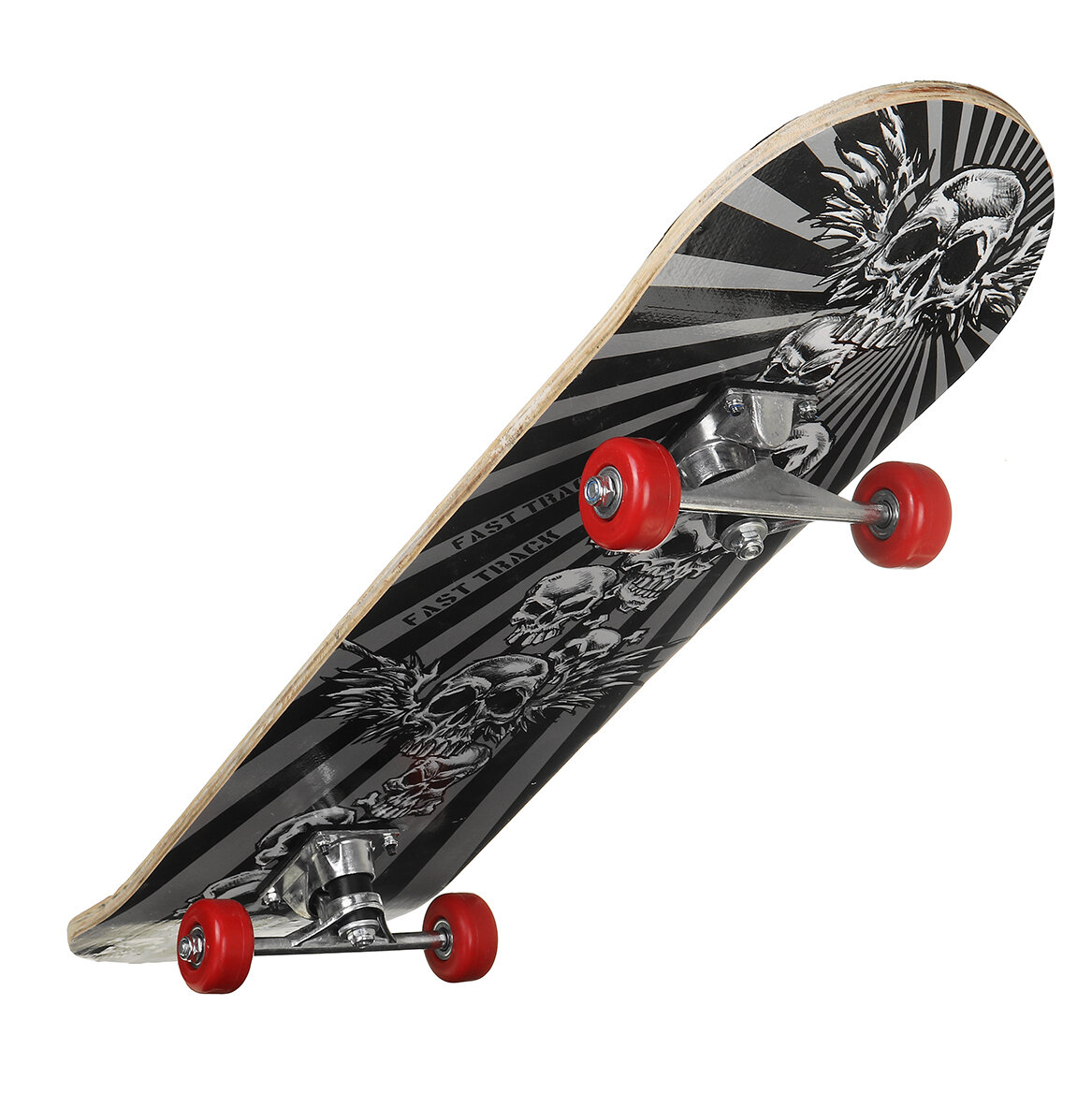 Image of 7 Layer Canadian Maple Wood Double Kick Concave Tricks Skateboard PVC Wheels