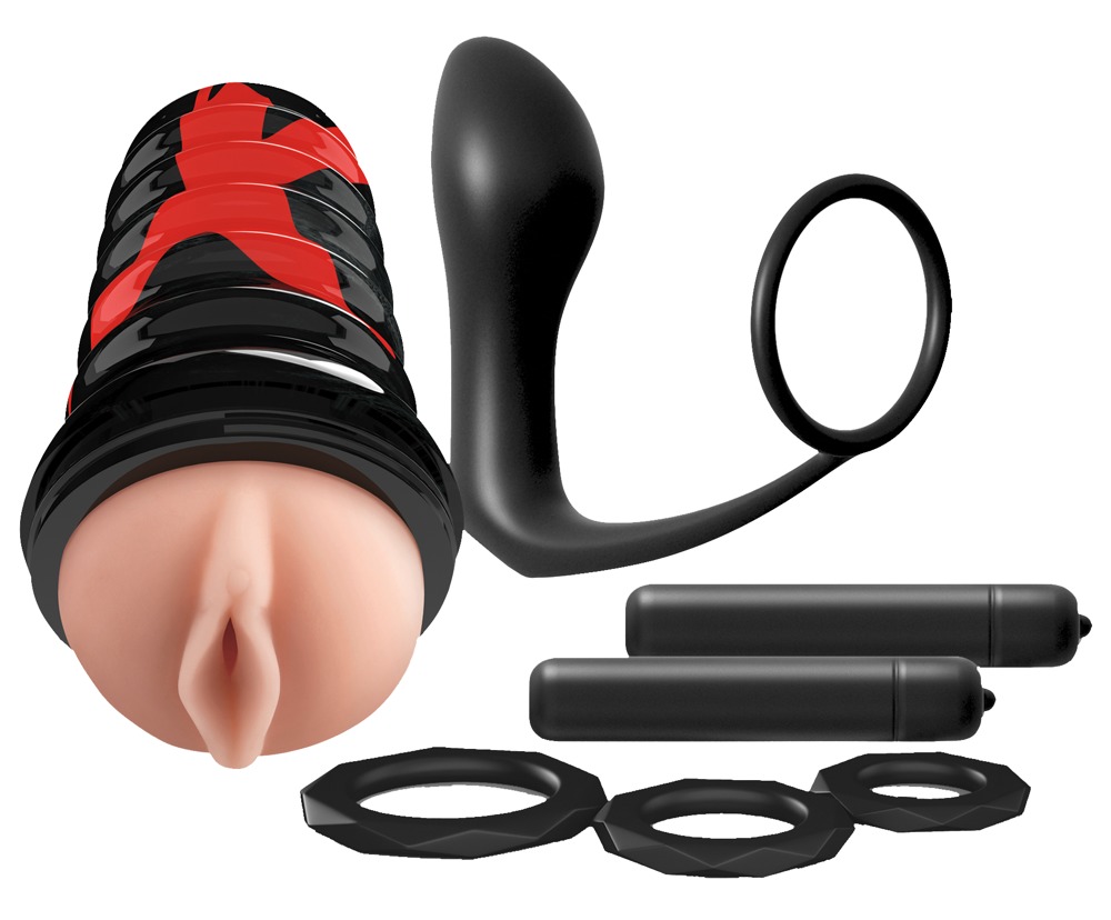 Image of 7-teiliges Toy-Set „Ass-gasm Extreme Vibrating Kit“ für Männer ID 05462160000