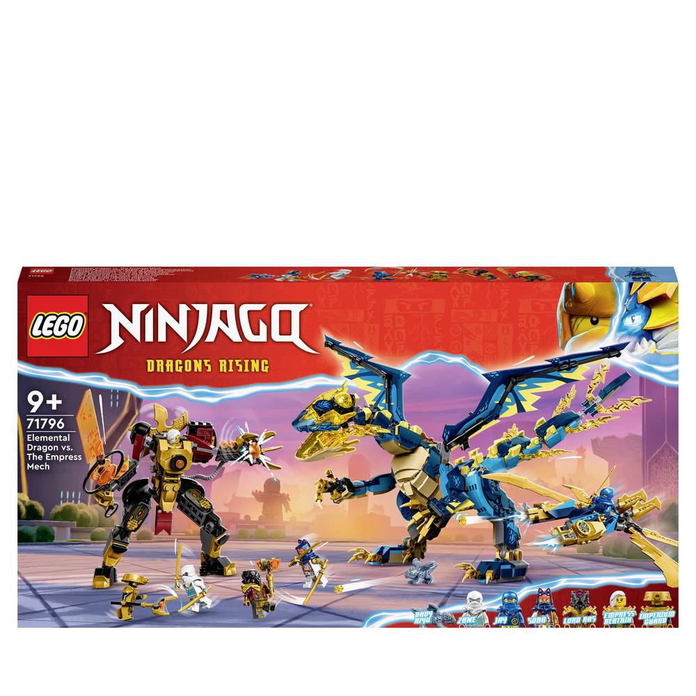 Image of 71796 LEGOÂ® NINJAGO Imperial Mech duel against the elemental kite