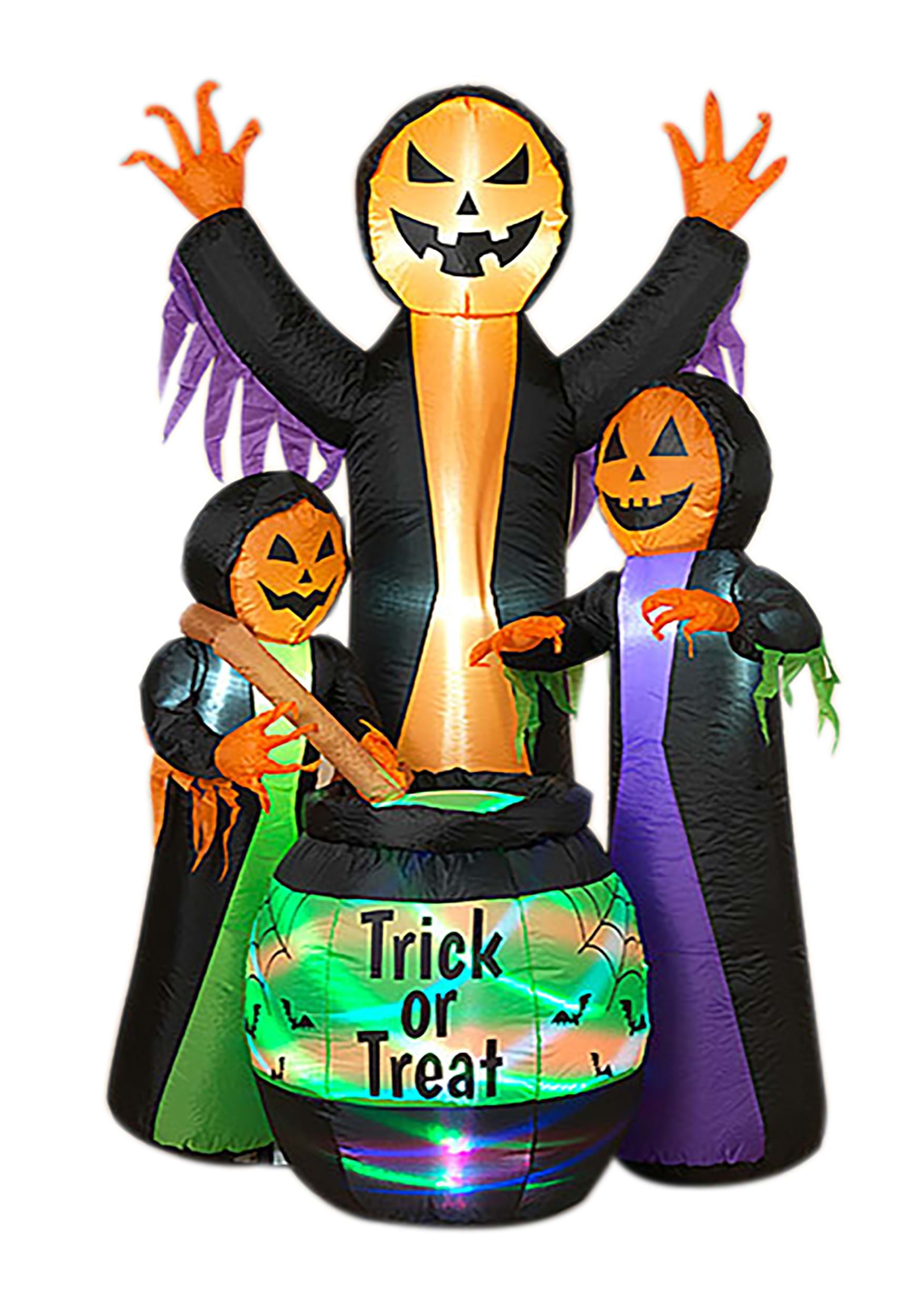 Image of 72 Inch Electric Inflatable Witches with Cauldron Decoration ID GE2552010-ST