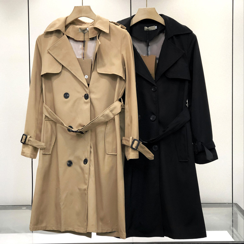 Image of 75$ Bu Brand designed women&#039s Classical Trench Coats double-breasted windbreaker medium style autumn winter coat 12104