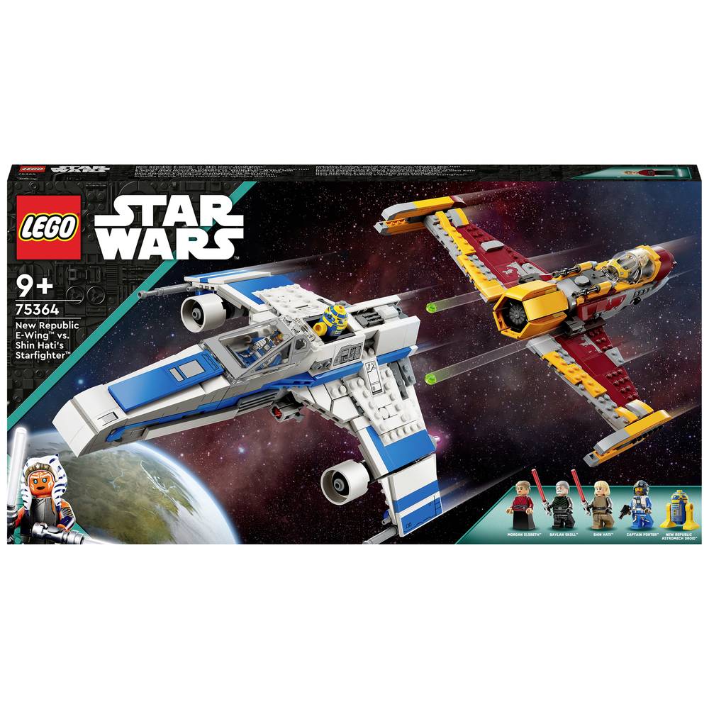 Image of 75364 LEGOÂ® STAR WARSâ¢ New Republic E-Wing vs Shin Hatis Starfighter
