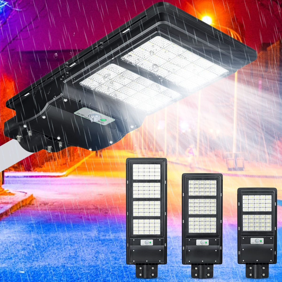 Image of 80/120/160 LED Solar Power LED Street Light PIR Motion Sensor Wall Lamp