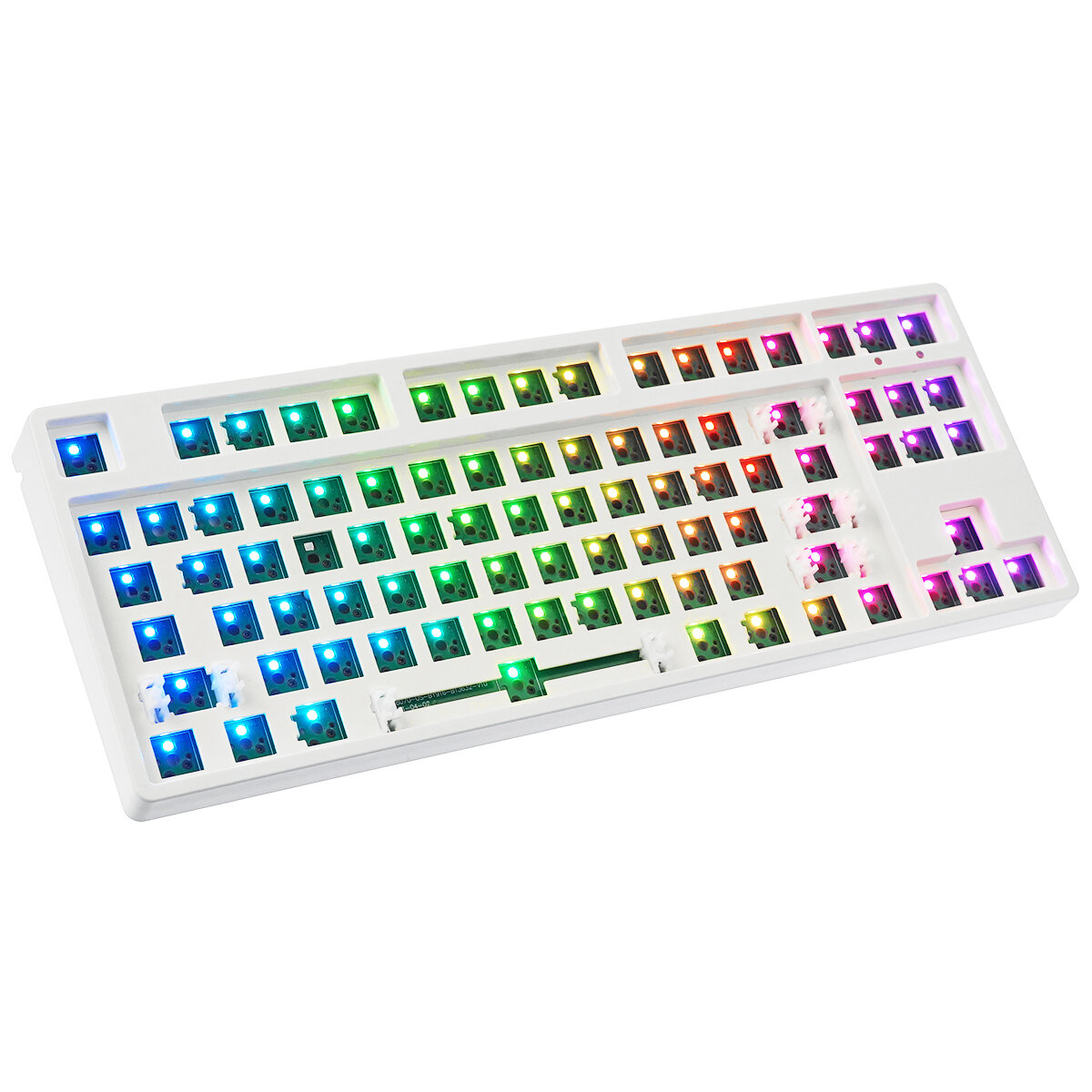 Image of 87 Keys Hot Swap Mechanical Keyboard Kit Wired/Wireless 2/3 Mode RGB Compatiable With 3/5 Pins For Cherry Gateron Kailh