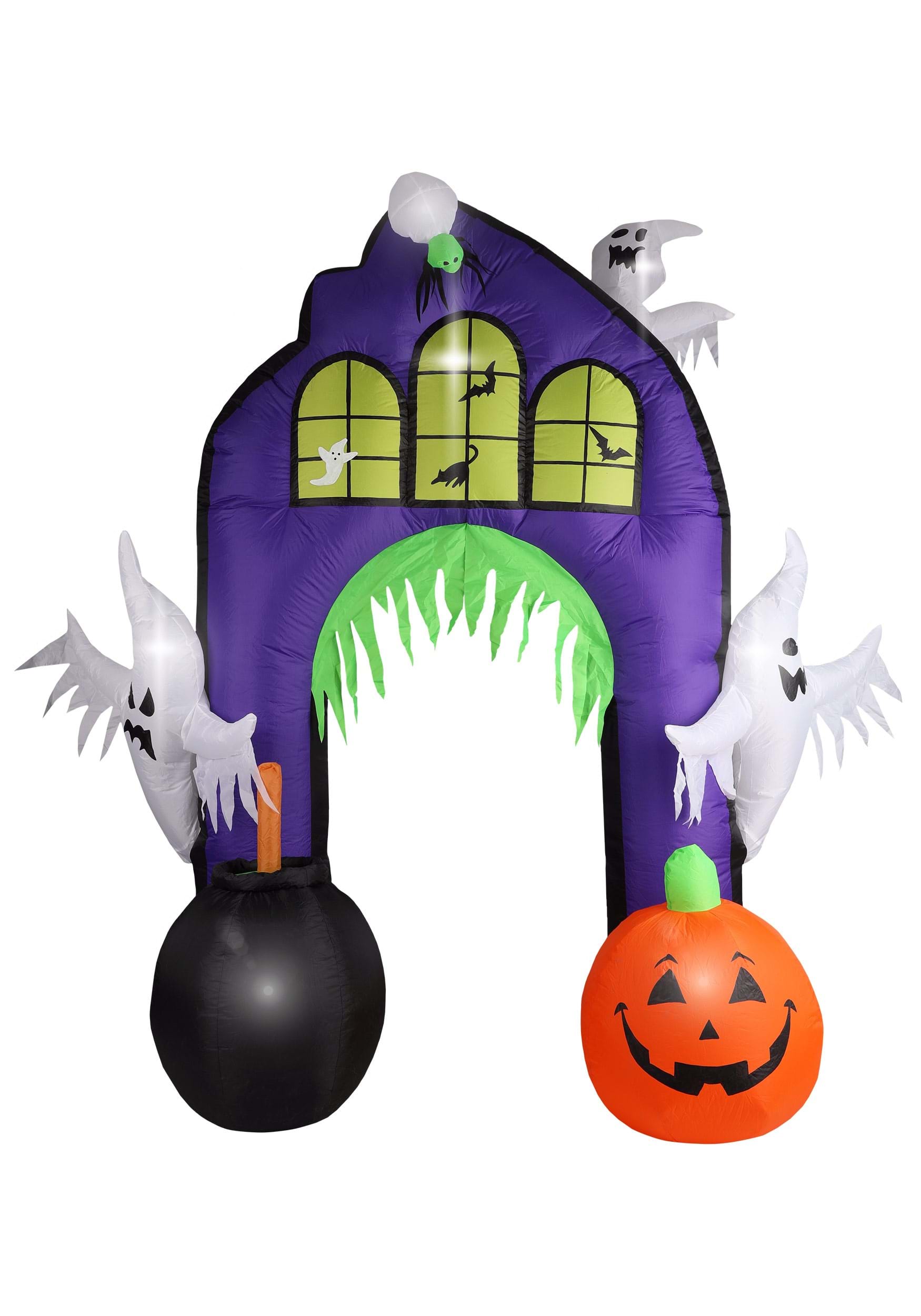 Image of 9 Foot Ghostly Castle Arch Inflatable Decoration ID FUN4270-ST