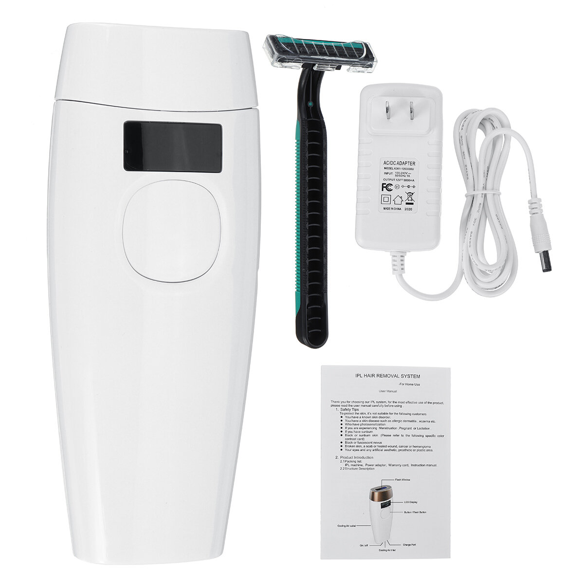 Image of 999999 Fast Flash Painless IPL Laser Permanent Epilator Hair Removal Machine 5 Gears Face Body Hair Remover