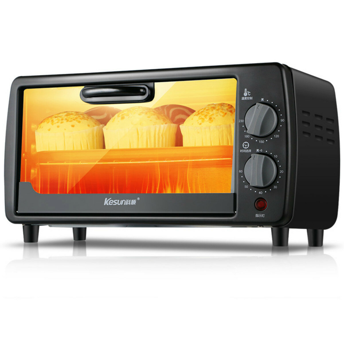 Image of 9L 220V Benchtop Electric Oven Timing Household Temperature Control Bake Toast