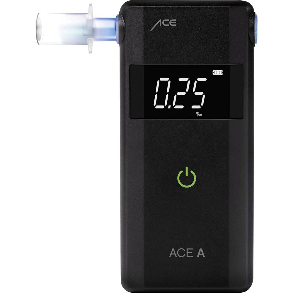 Image of ACE A Breathalyser Black 0 up to 4 â° Selectable SI units Alarm Incl display Countdown function