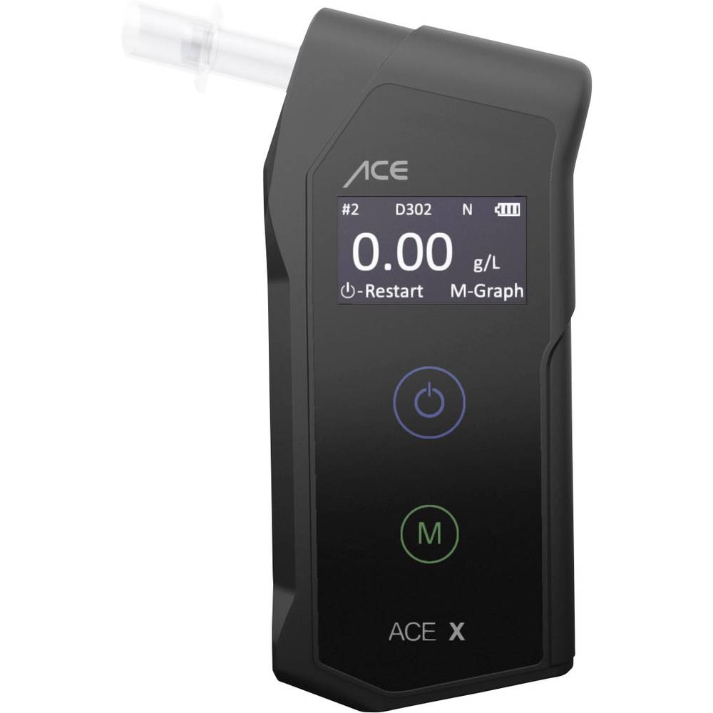 Image of ACE X Breathalyser Black 00 up to 5 â° Incl display