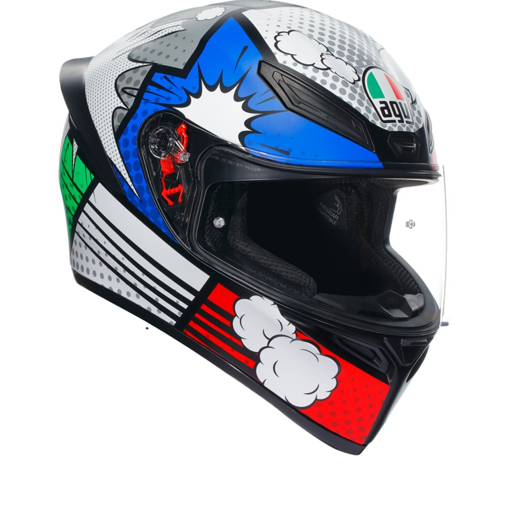 Image of AGV K1 S E2206 Bang Matt Italy Blue 022 Full Face Helmet Size 2XL EN