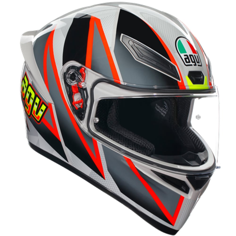 Image of AGV K1 S E2206 Blipper Grey Red 030 Full Face Helmet Size 2XL EN