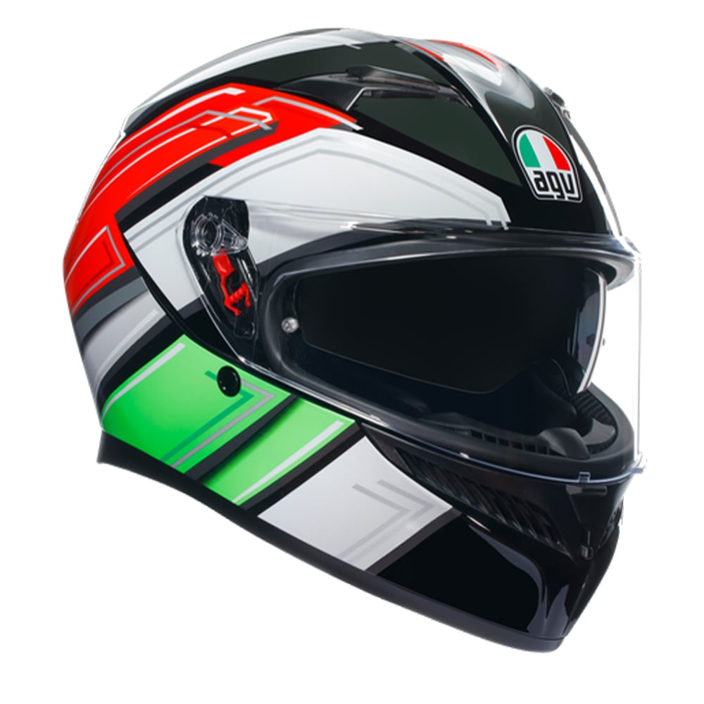 Image of AGV K3 E2206 MPLK Wing Black Italy 007 Full Face Helmet Size 2XL EN