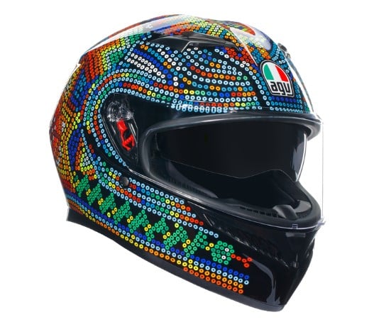 Image of AGV K3 E2206 Mplk Rossi Winter Test 2018 001 Full Face helmet Talla 2XL
