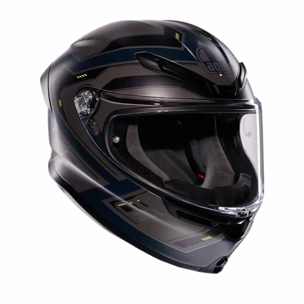 Image of AGV K6 S E2206 Mplk Enhance Matt Grey Yellow Fluo Full Face Helmet Taille XS
