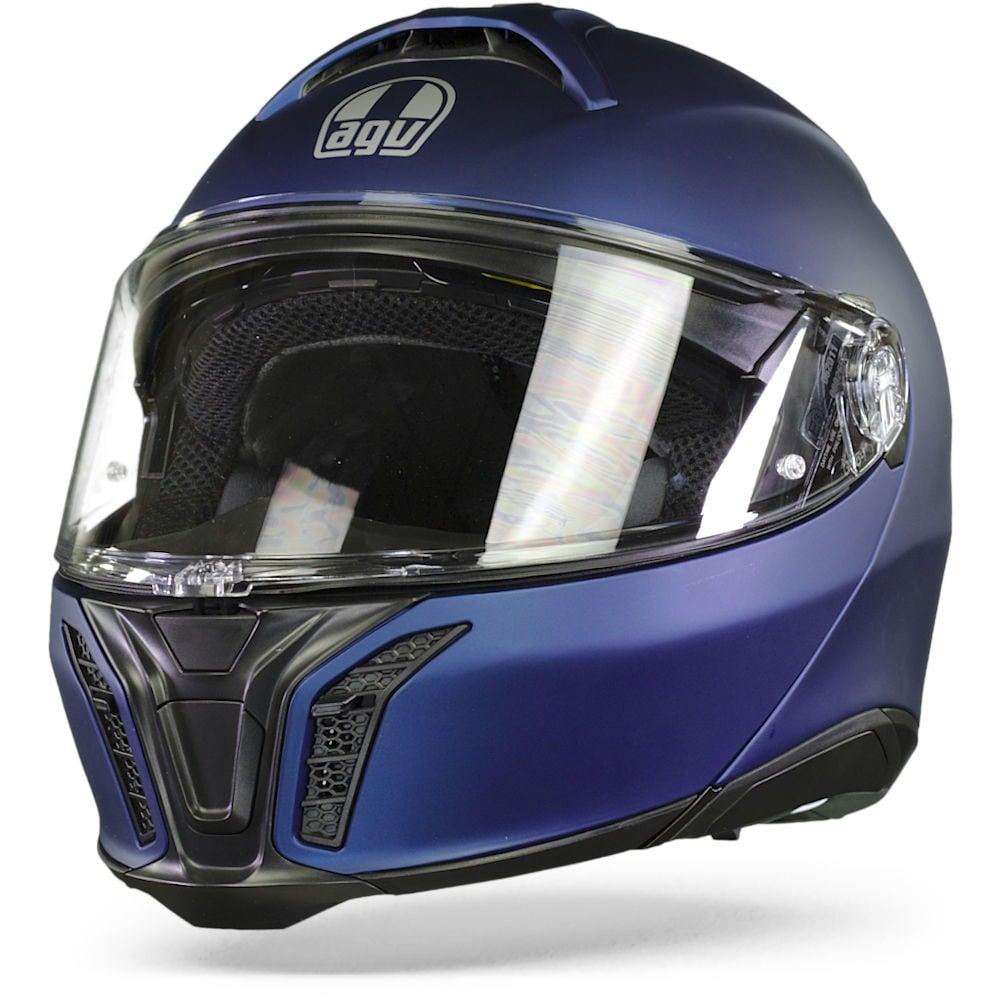 Image of AGV Tourmodular Solid Mplk Galassia Blue Matt Modular Helmet Size S ID 8051019444196