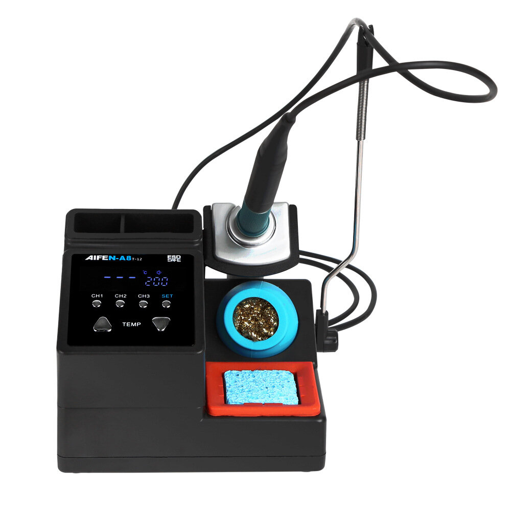 Image of AIFEN A8 Soldering Station With Digital Display T12 Handle Intelligent Sleep 1-15s Quick Heating For Electronic Repair