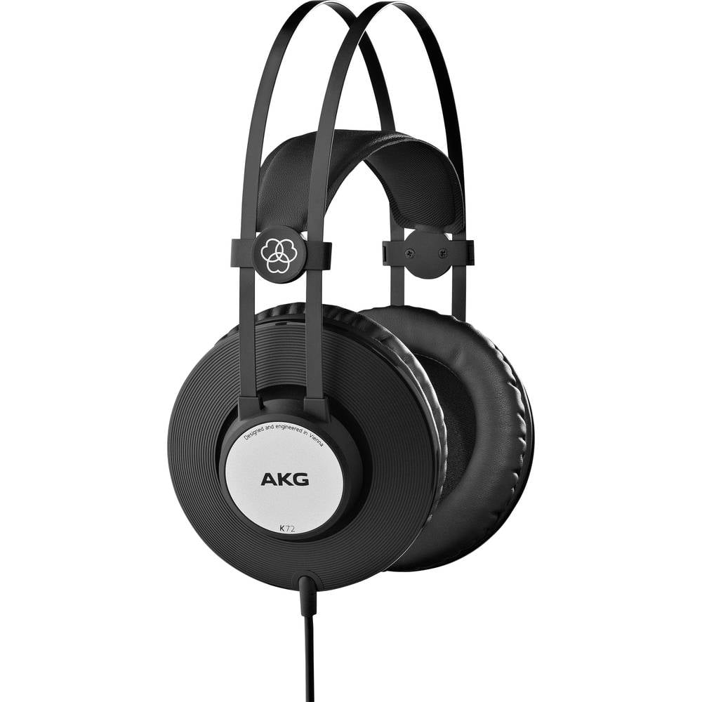 Image of AKG Harman K72 Studio Over-ear headphones Corded (1075100) Black Silver