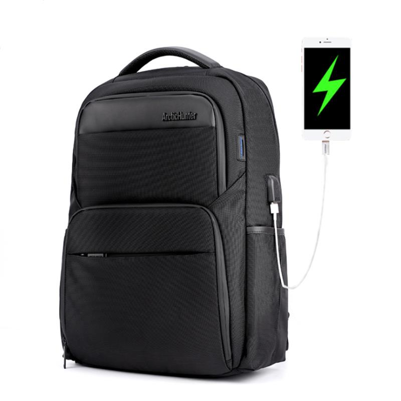 Image of ARCTIC HUNTER B00113C Laptop Backpack Male USB Charge Backpack Laptop Bag Men Casual Travel Nylon Backpacks School Shoul