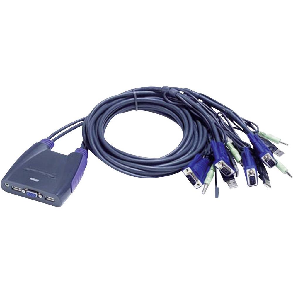 Image of ATEN CS64US 4 ports KVM changeover switch VGA USB 2048 x 1536 Pixel