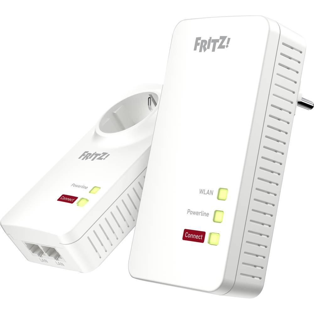 Image of AVM FRITZ!Powerline 1260 WLAN Set Powerline Wi-Fi networking kit 20002795 1200 MBit/s