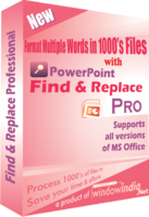 Image of AVT100 Powerpoint Find and Replace Professional ID 4577674