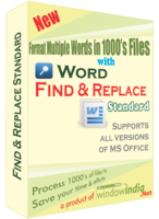 Image of AVT100 Word Find and Replace Standard ID 4577747