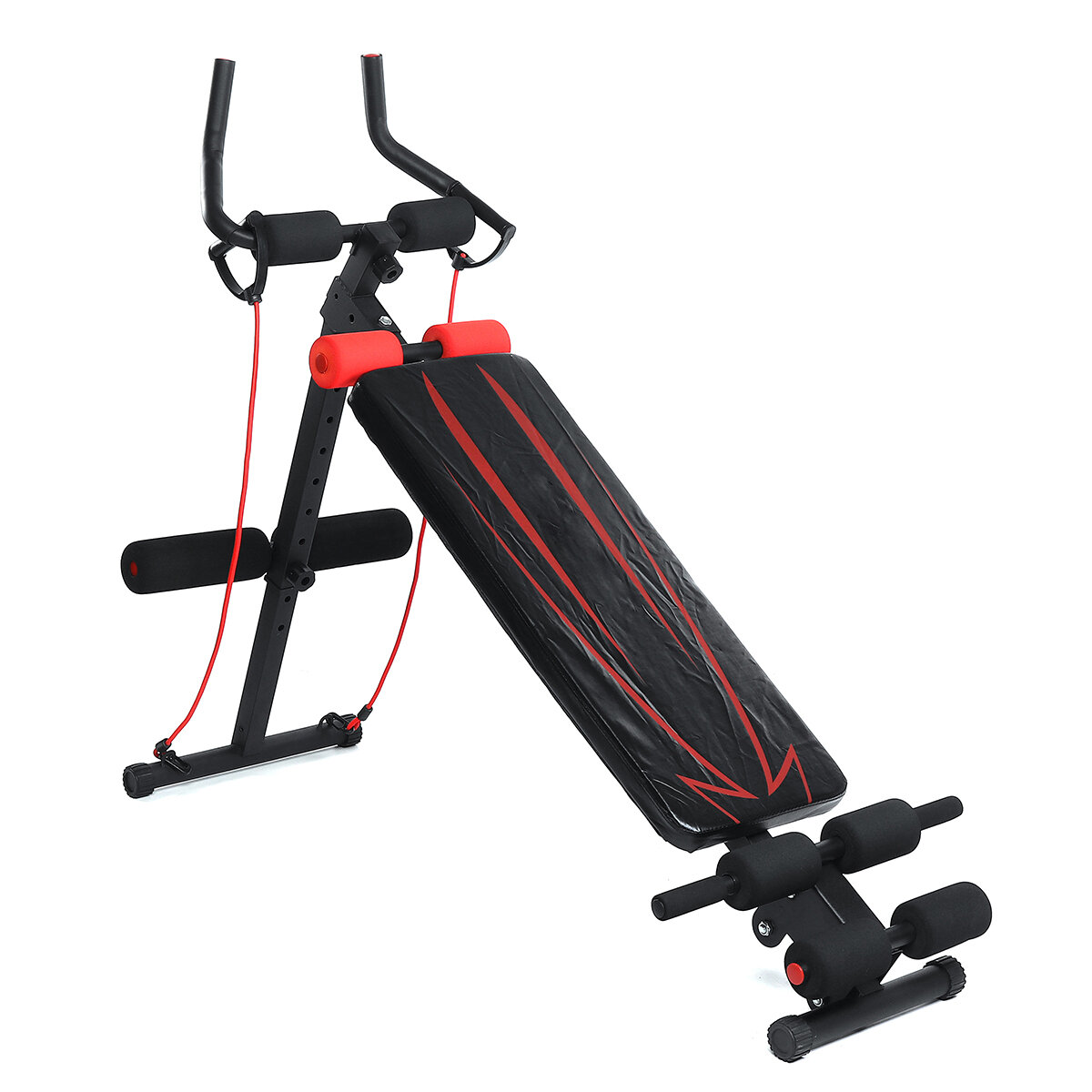 Image of Abdominal Muscle Training Device Roller Coasters Vertical Waist Beauty Machine Home Gym Supine Abdomen Sit-up Benches