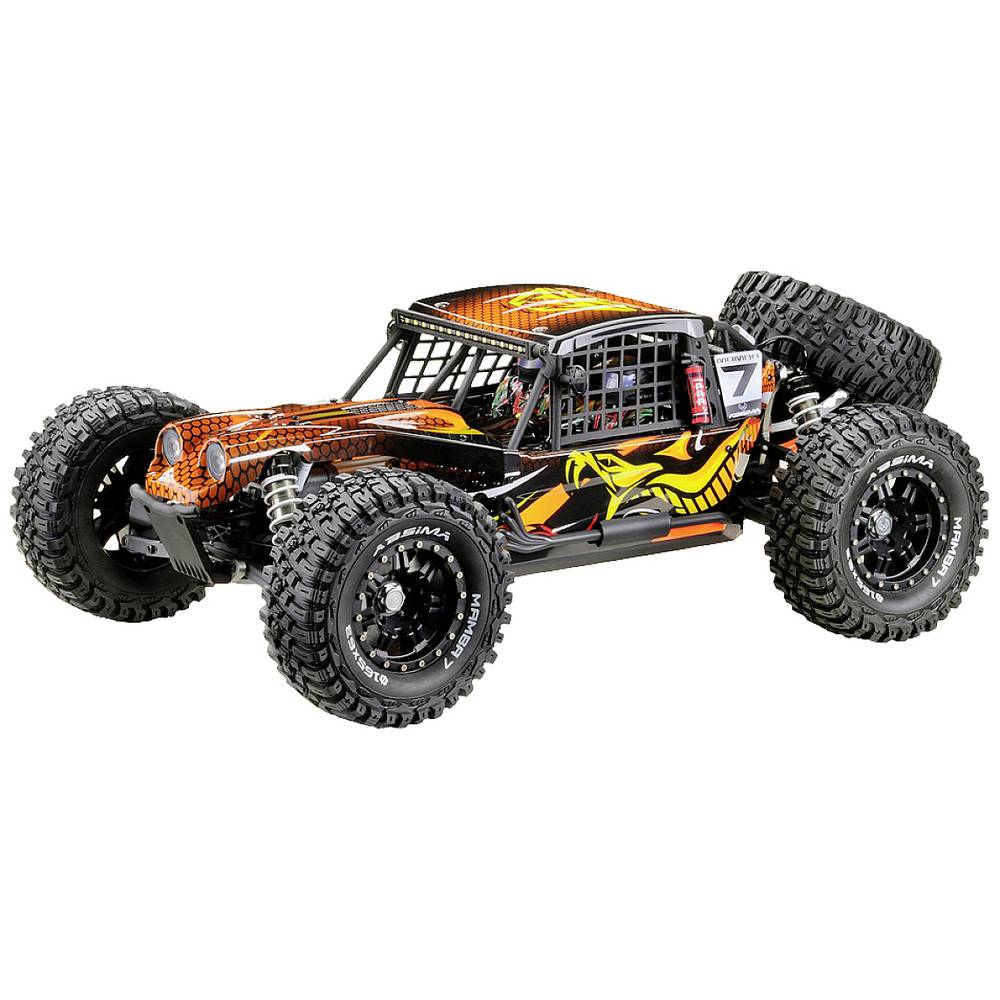 Image of Absima Rock Racer MAMBA 7 Orange Brushless 1:7 RC model car Electric Buggy 4WD RtR 24 GHz