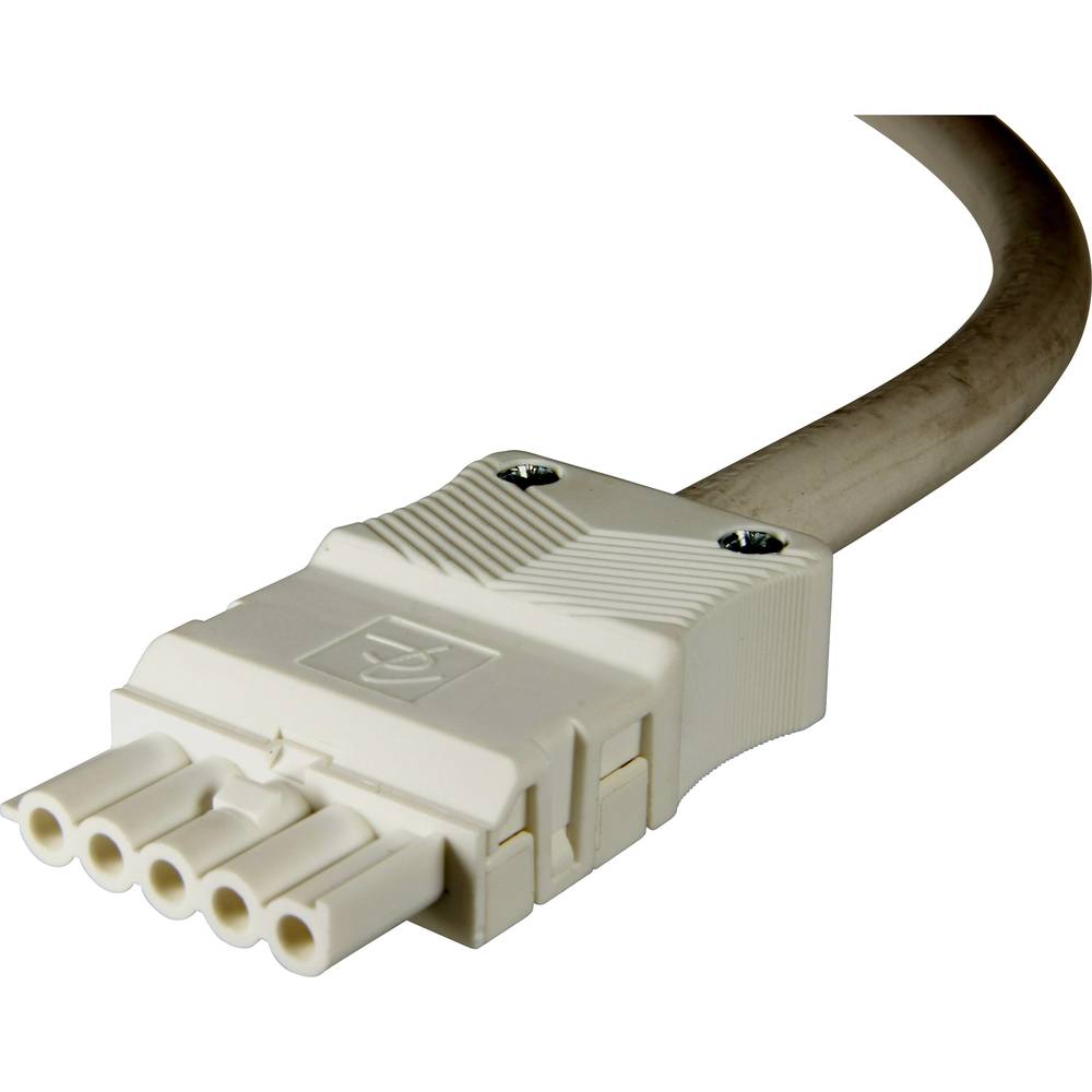 Image of Adels-Contact 14845530 Mains cable Open cable ends - Mains socket Total number of pins: 4 + PE White 300 m 15 pc(s)