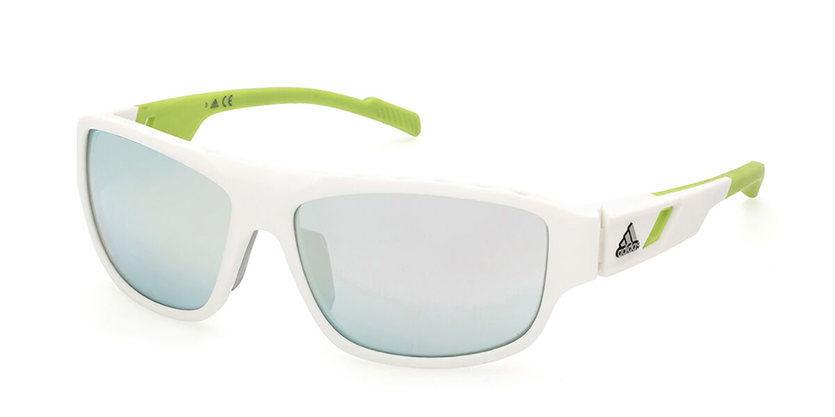 Image of Adidas SP0045 24C 61 Lunettes De Soleil Homme Blanches FR