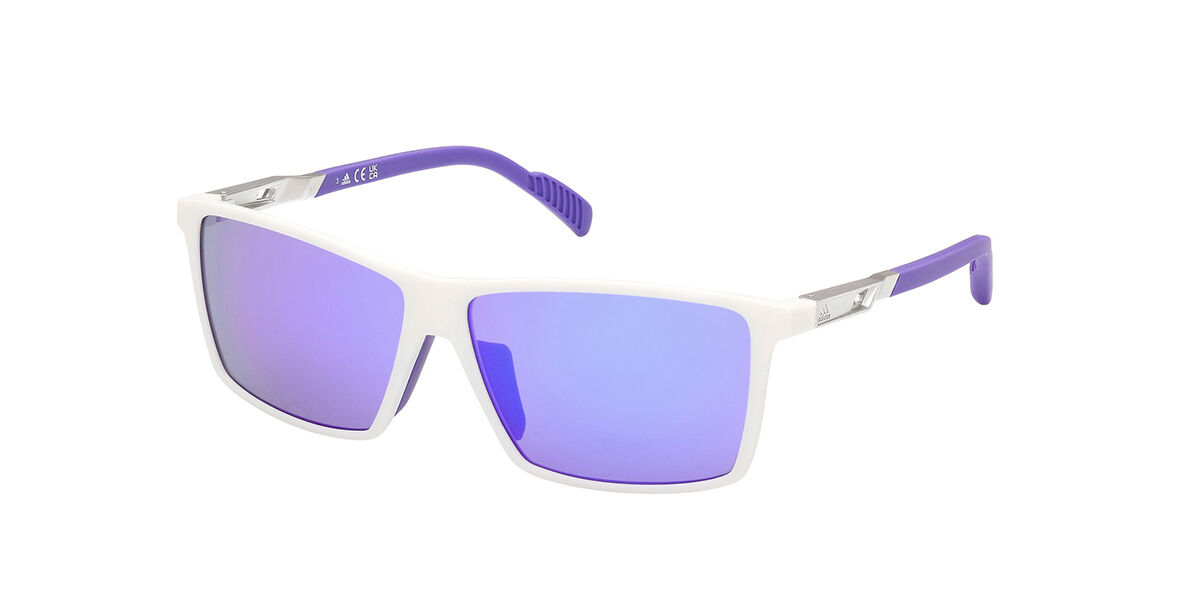 Image of Adidas SP0058 24Z 60 Lunettes De Soleil Homme Blanches FR