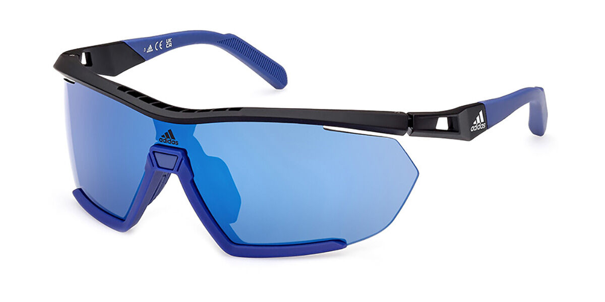 Image of Adidas SP0072 CMPT AERO LI 05X Óculos de Sol Azuis Masculino PRT